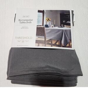 Threshold rectangular tablecloth W60'' x L120'' gray